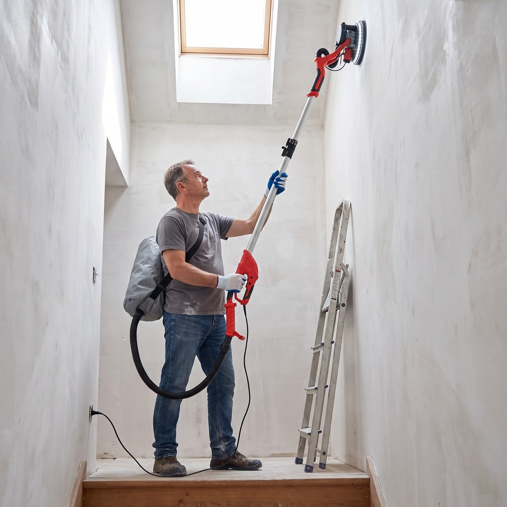 850 W Drywall Sander with LED Ring and Dust Extraction