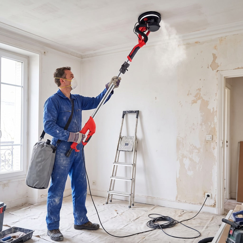 850 W Drywall Sander with LED Ring and Dust Extraction