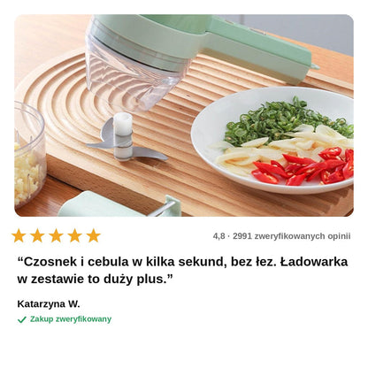 avis — Elektryczna siekaczka do warzyw 4w1 – bezprzewodowa, ładowana przez USB-C