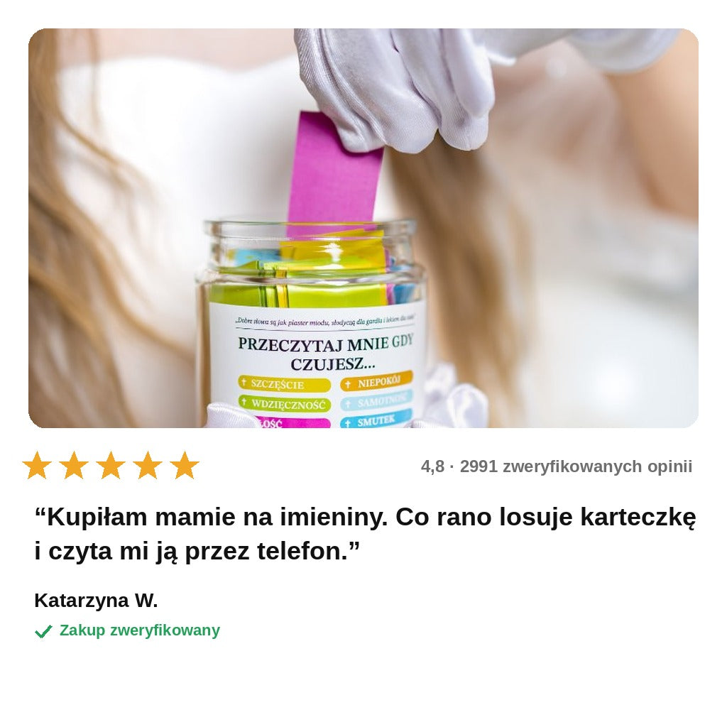 avis — Słoik Wersetów Biblijnych – 96 Słów Otuchy na Każdą Emocję