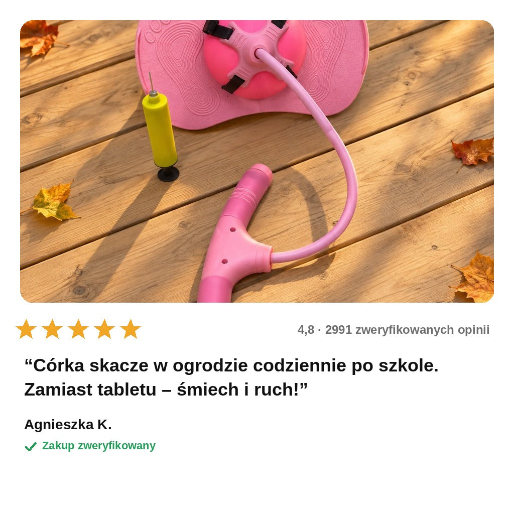 avis — Skoczek pogo z piłką i uchwytem dla dzieci