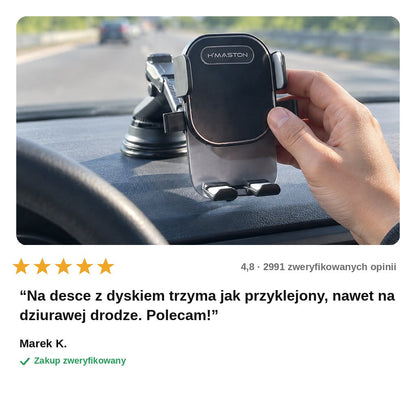 avis — Uchwyt samochodowy na telefon z przyssawką – obrót 360°