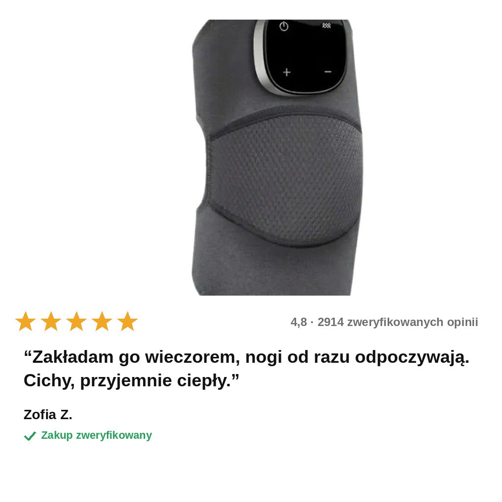 FlowRelax™ – Masażer Łydek Uciskowy 3w1 z Funkcją Ciepła