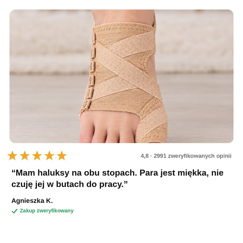 avis — Miękka opaska na haluksy – para na obie stopy