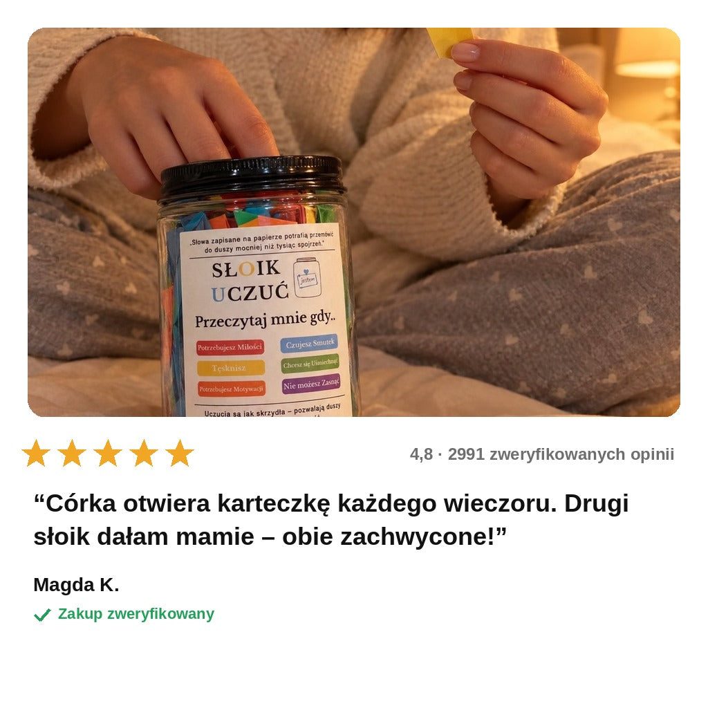 avis — Słoik Uczuć – karteczki na każdą emocję