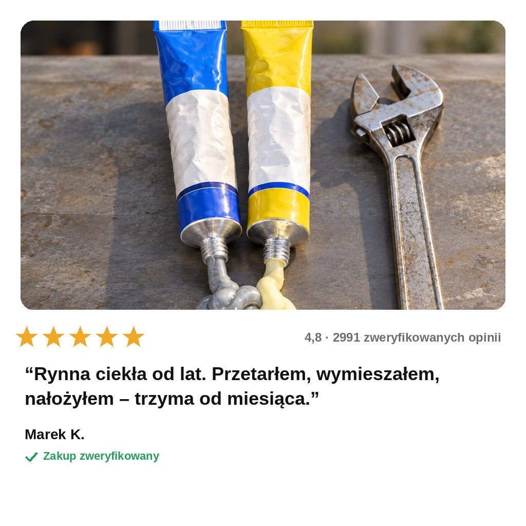 avis — SpawFix™ – Dwuskładnikowy klej do zimnego spawania (2 tuby A + B)