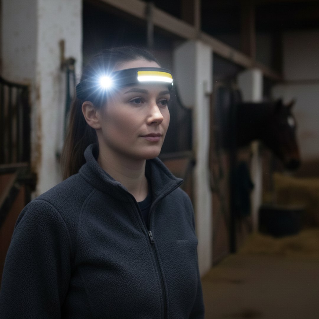 Rechargeable LED Headlamp, 230-Degree Beam