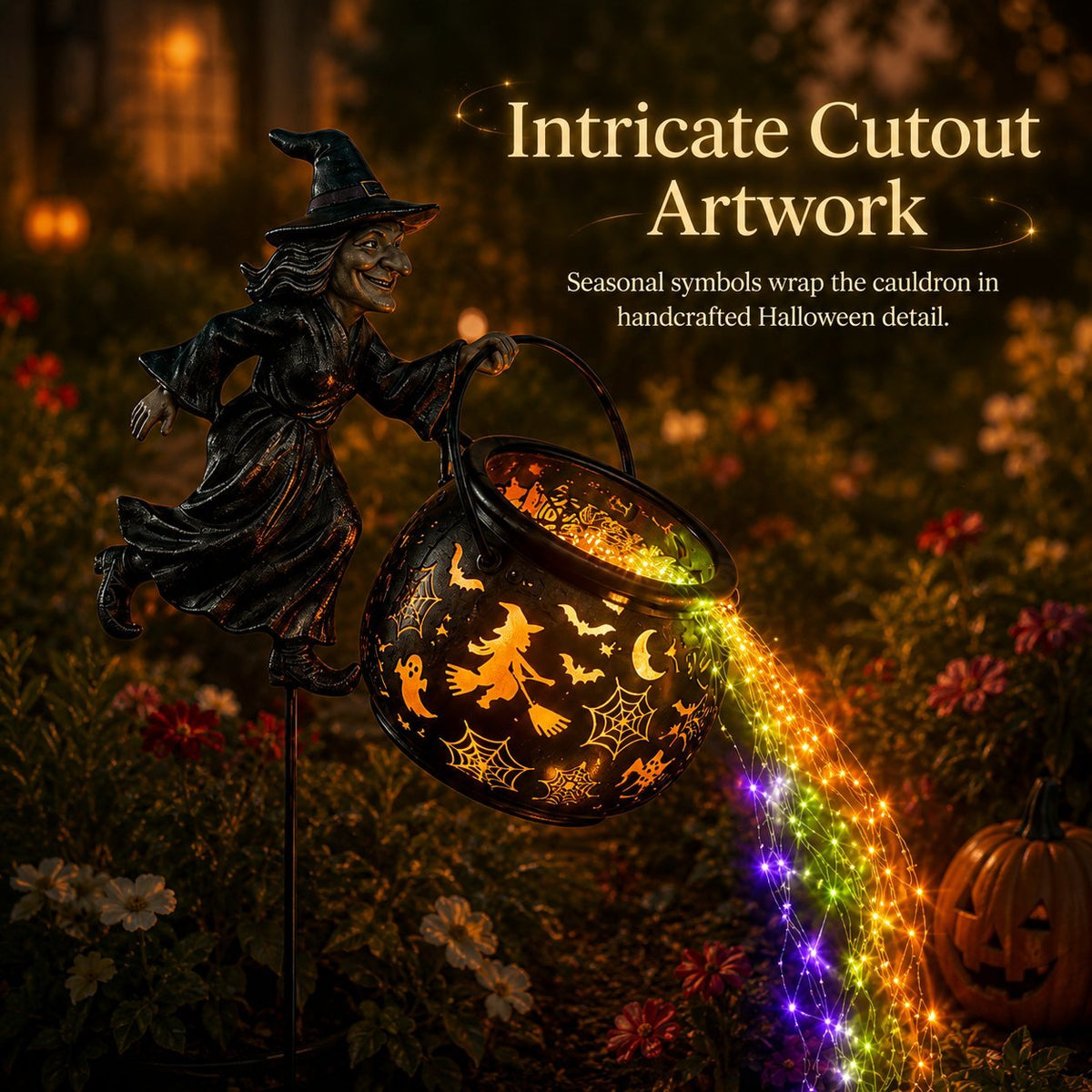 packshot — LumiDynia™ – Świecąca Dynia Ogrodowa LED na Halloween