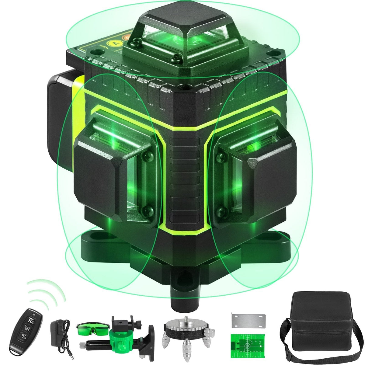 4D Self-Levelling Laser Level, 16 Green Lines