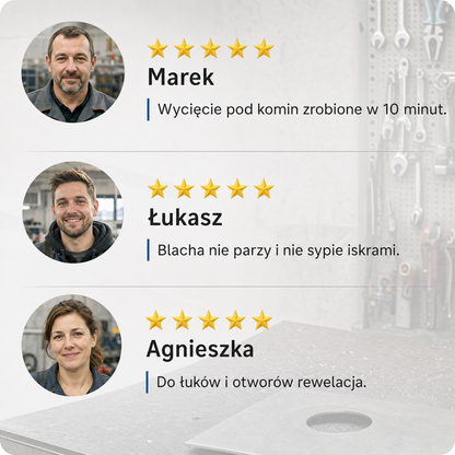 Nasadka do Cięcia Blachy — Wycinarka na Wiertarkę