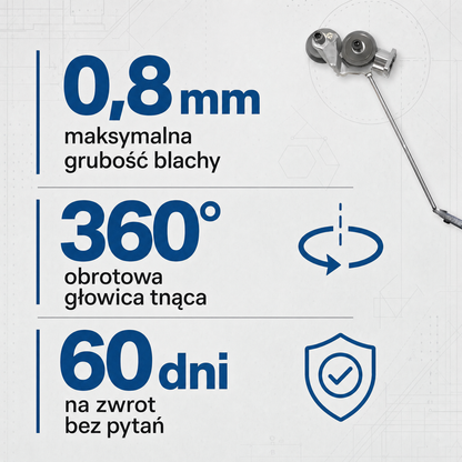 Nasadka do Cięcia Blachy — Wycinarka na Wiertarkę