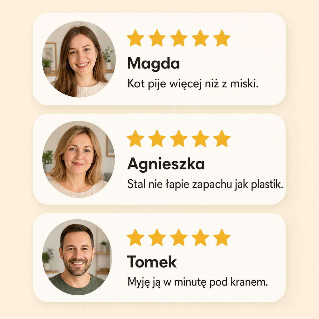 Fontanna dla Kota ze Stali Nierdzewnej 4 L — Bezprzewodowa