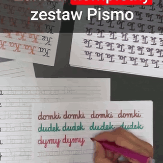gif — Karty pracy do nauki pisania – sylaby do kaligrafii