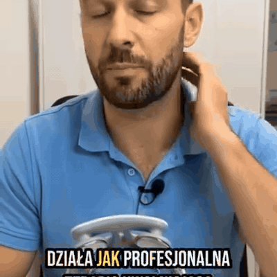 gif — Masażer karku EMS z ogrzewaniem – obręcz w kształcie U