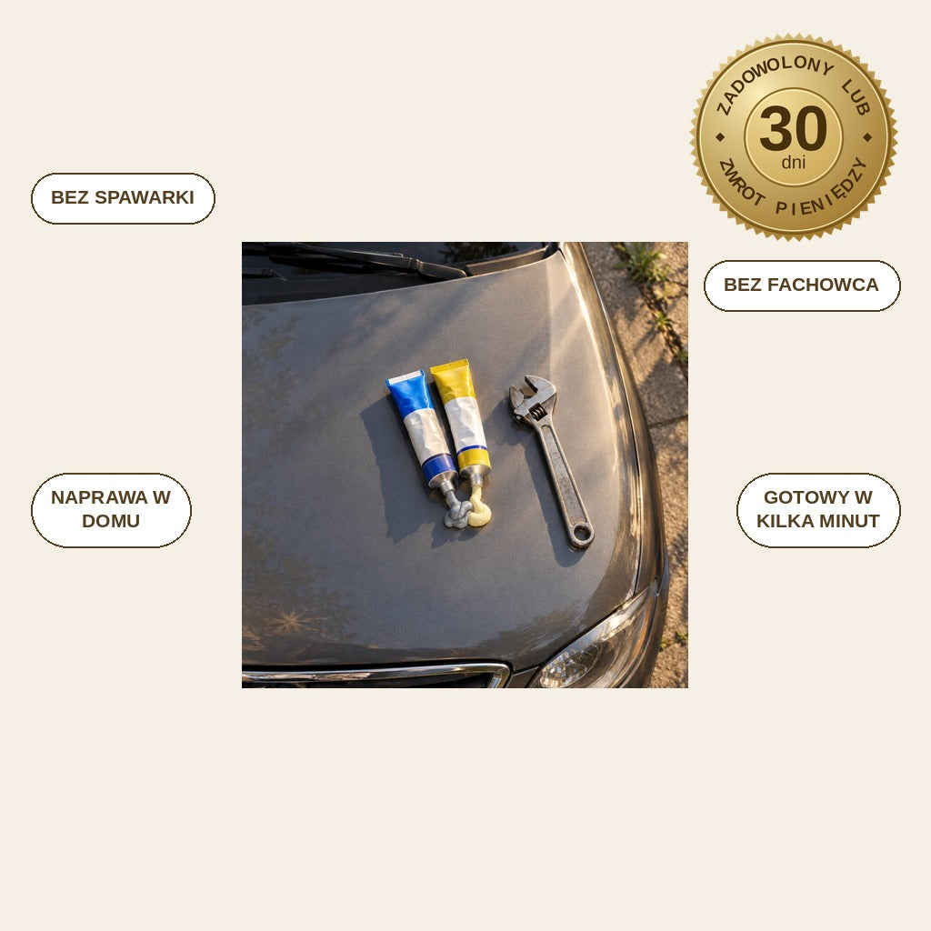 infographie — SpawFix™ – Dwuskładnikowy klej do zimnego spawania (2 tuby A + B)