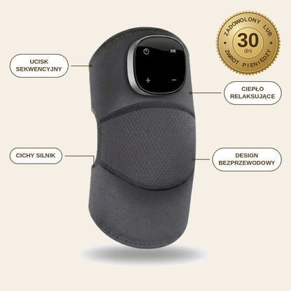 FlowRelax™ – Masażer Łydek Uciskowy 3w1 z Funkcją Ciepła