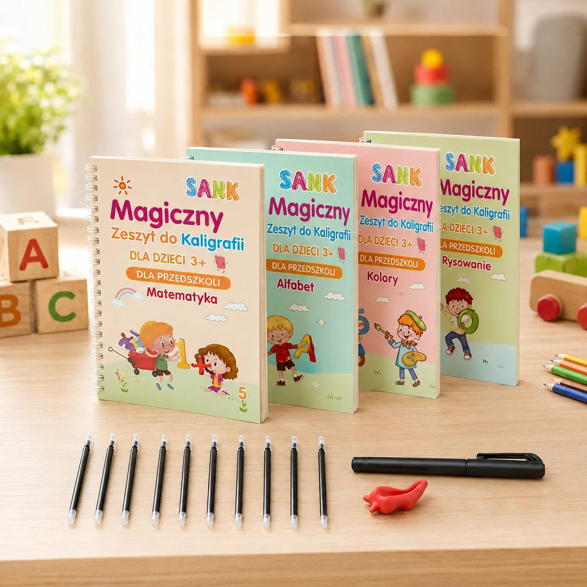 situation — PiszęSam™ – Magiczne Zeszyty 3D do Nauki Pisania (4 zeszyty + magiczny długopis)