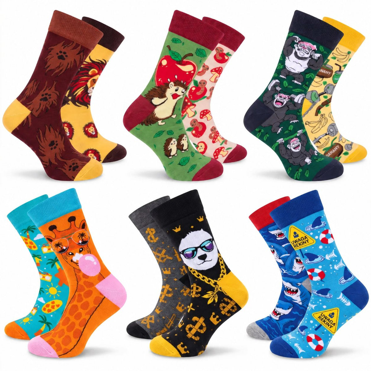 situation — ZwierzoSocks™ – Zestaw 6 Par Skarpetek Nie do Pary
