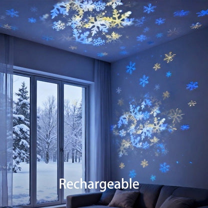 couleur Płatek śniegu — FaloLux™ – Obrotowy projektor LED z efektem fal na suficie