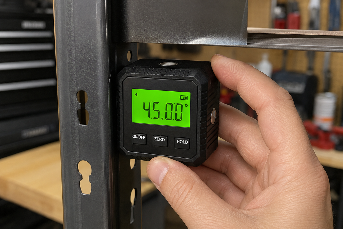 Digital Magnetic Angle Gauge, 4 Magnetic Faces
