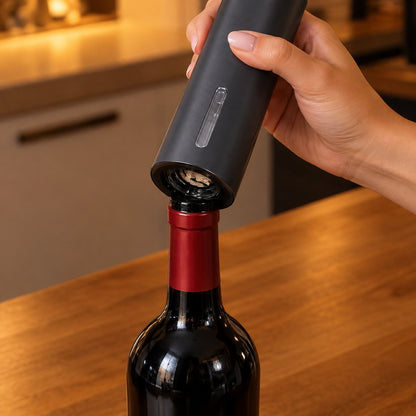 packshot — Elektryczny otwieracz do wina – zestaw 5 w 1