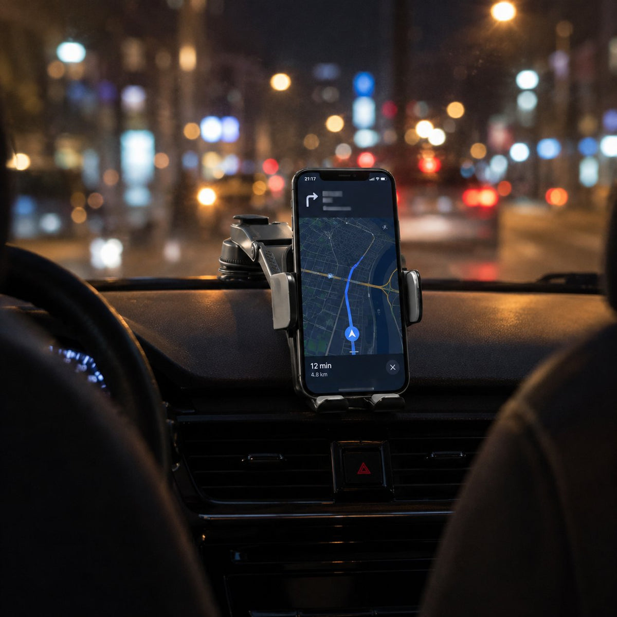 situation — Uchwyt samochodowy na telefon z przyssawką – obrót 360°