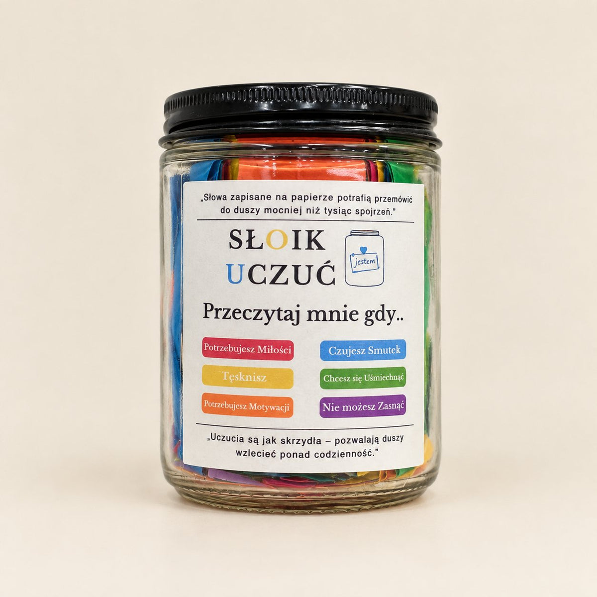 packshot — Słoik Uczuć – karteczki na każdą emocję