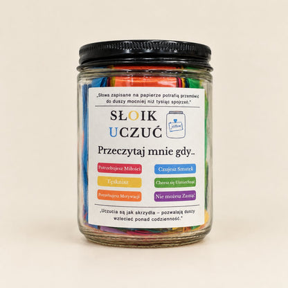 packshot — Słoik Uczuć – karteczki na każdą emocję
