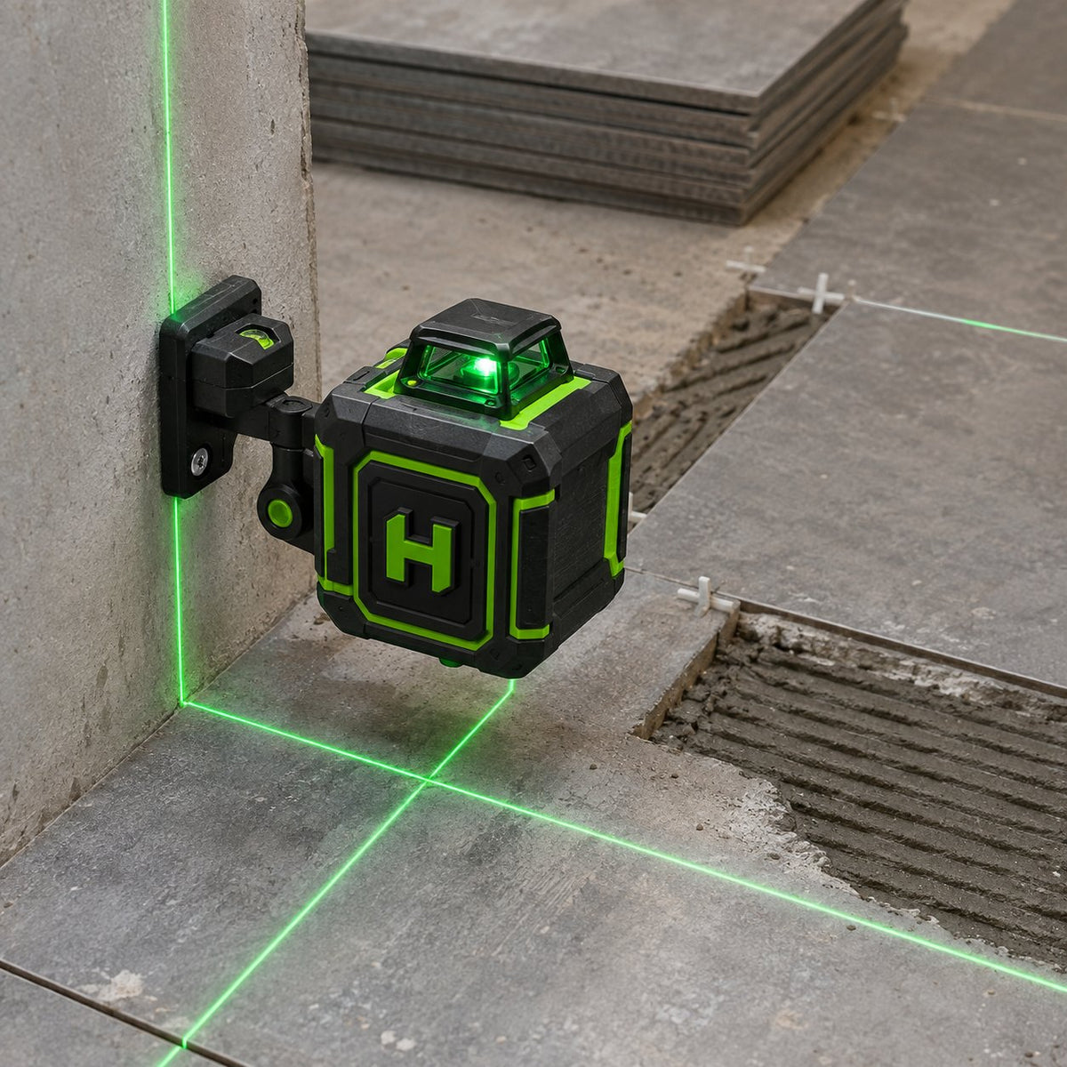 4D Self-Levelling Laser Level, 16 Green Lines