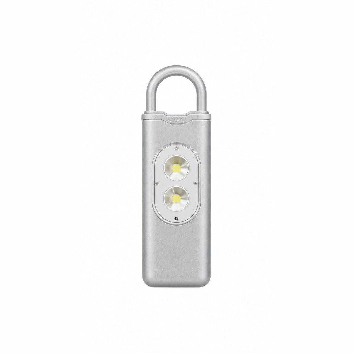 couleur Srebrny — Osobisty alarm bezpieczeństwa – brelok 135 dB z lampką LED